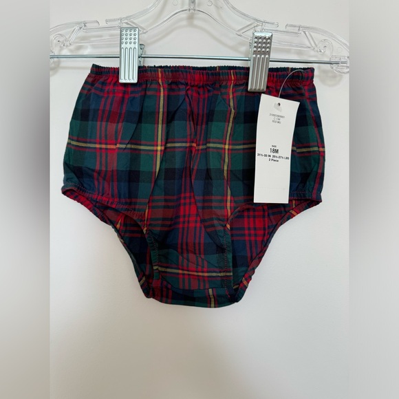 New Baby Ralph Lauren Plaid Twill Shirtdress & Bloomer Set - Picture 5 of 5